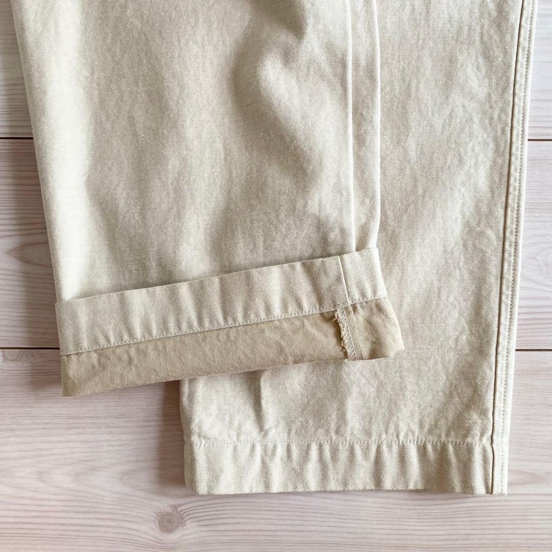 美品 2024SS パラスパレス ラフィバックチノストレートパンツ 2 日本製