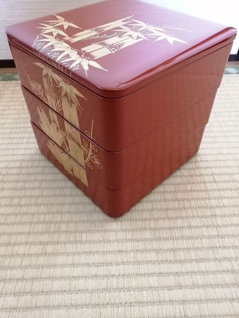 【輪島塗】本日限定　3段　重箱　漆　天然木