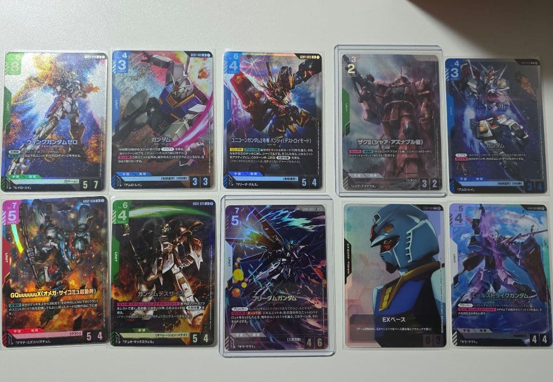 ガンダムカードゲーム　ザクII(シャア用)　パラレル　β版　とおまけ