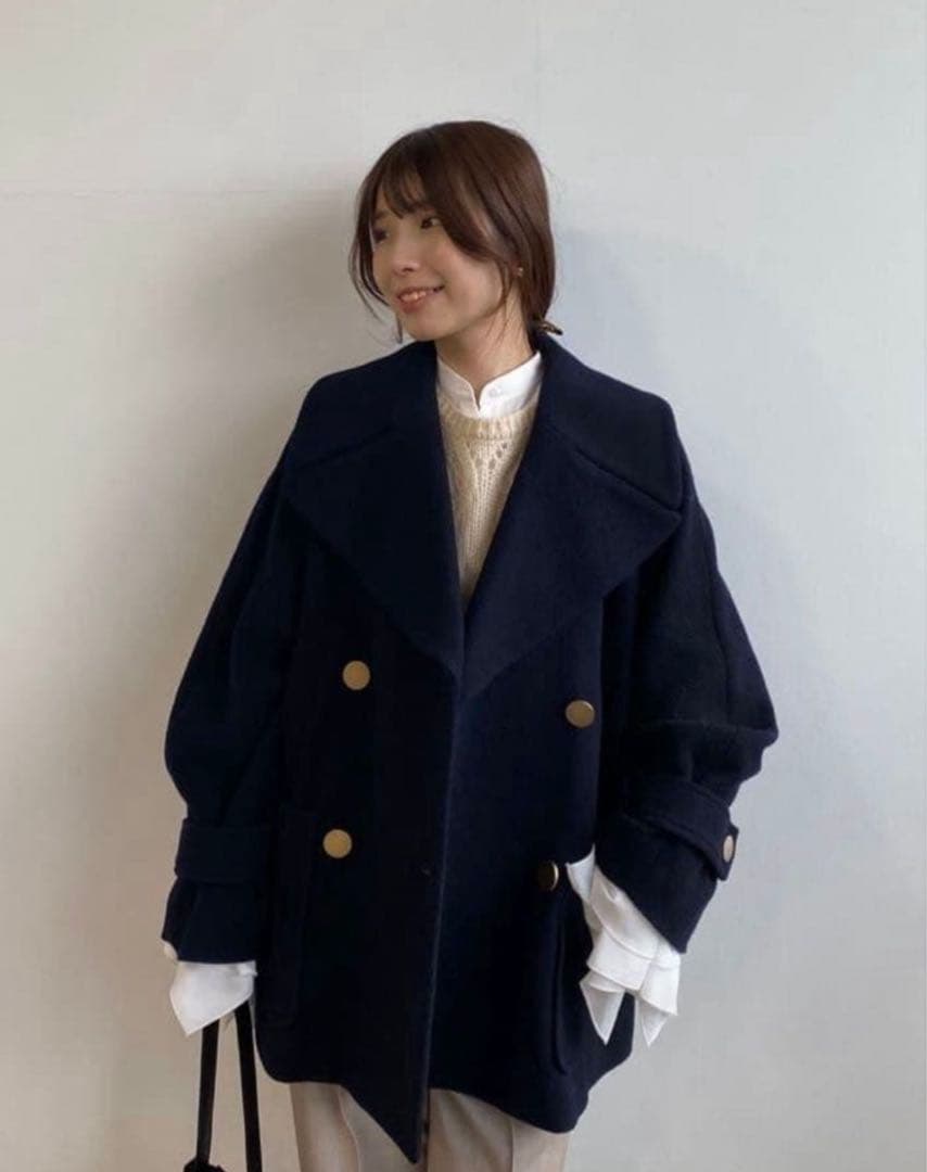 ココディール　インペリアルモッサショートPコート　24AW