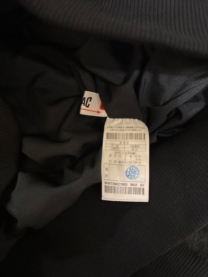 WAAC 防寒 裏地つきシャギーニット ブラック