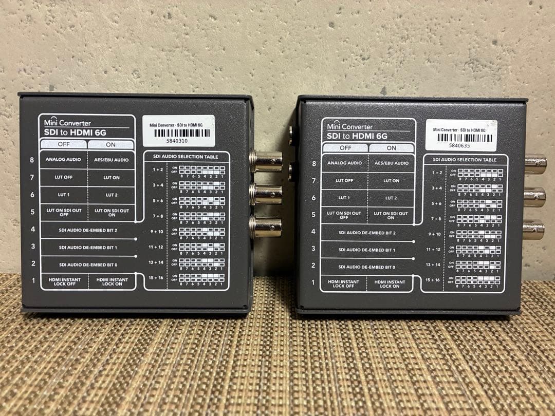 期間限定価格 MiniConverter SDI to HDMI 6G 2台