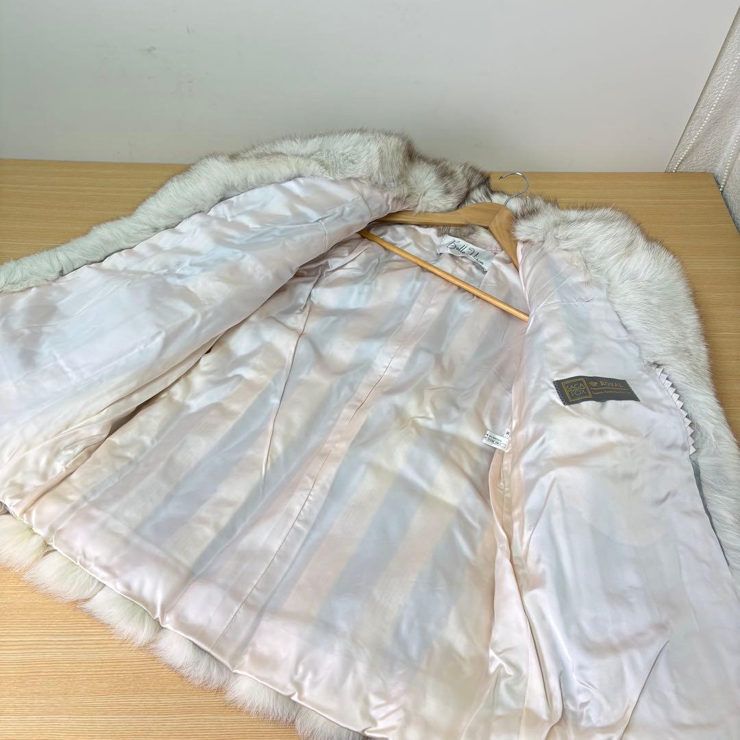 SAGA FOX 高級毛皮 ブルーフォックス サイズ11 B112E35