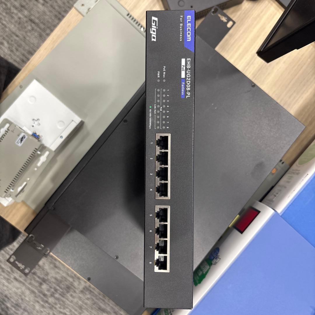 ELECOM EHB-UG2D08-PL スイッチングハブ