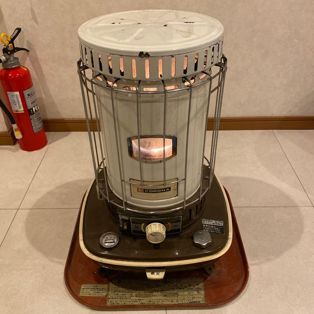 CORONA ストーブ ホワイト ガード付き引き取り限定