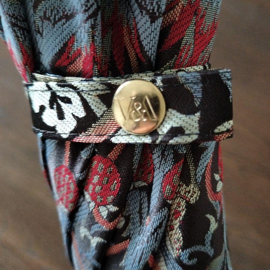 お値下げ✨未使用品ウィリアムモリス晴雨兼用長傘✨いちご泥棒ジャガード織日本製