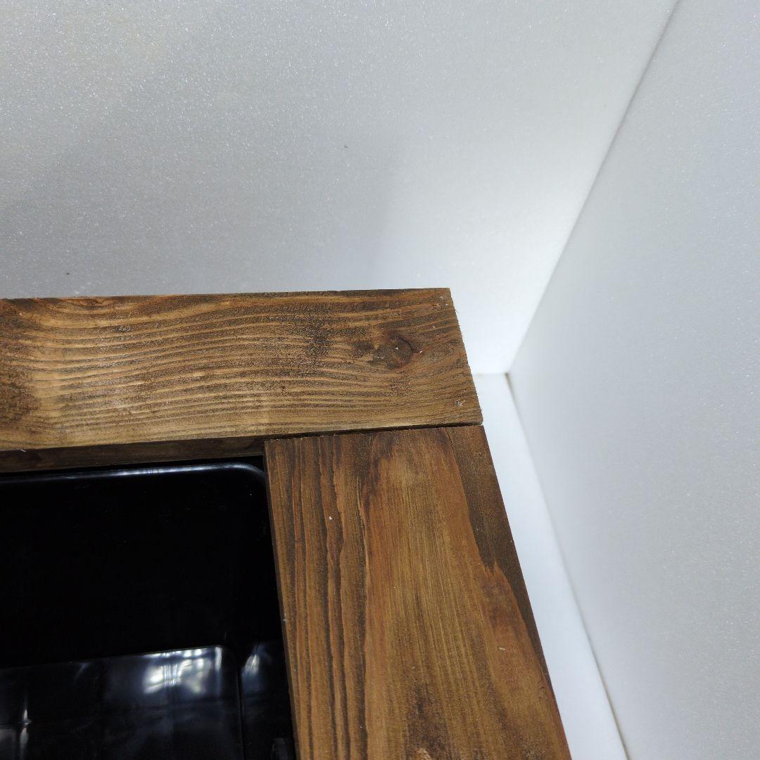 NV22 杉板カバーセット　オーバーフロー加工　木枠　ビオトープ　メダカ