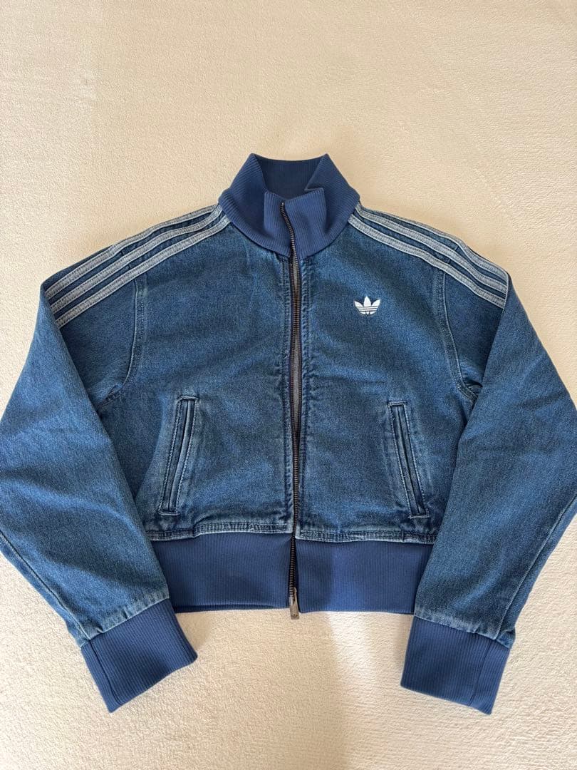 アディダス デニム ファイヤーバード トラックジャケット デニムジャージ