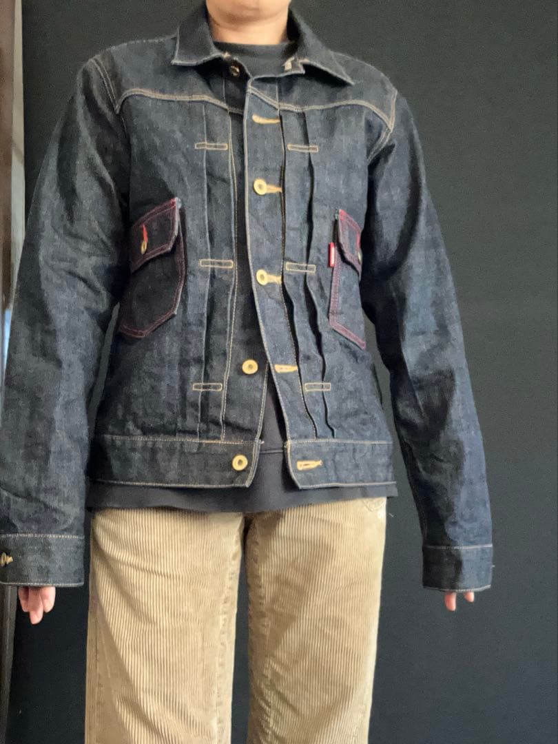 最終値下げ希少マルボロ限定 デニム工房 SIESTA 2ndタイプ赤耳 L