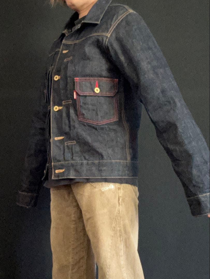 最終値下げ希少マルボロ限定 デニム工房 SIESTA 2ndタイプ赤耳 L