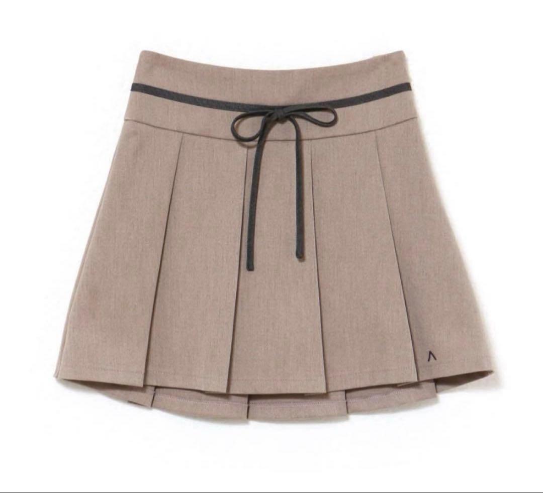 アンドマリー andmary Rain pleats mini skirt
