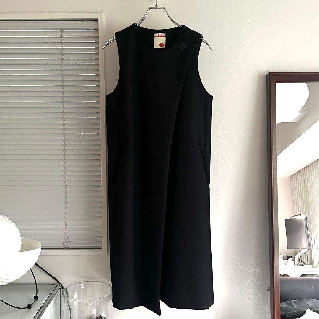 【BACCA】 ダブルクロスロングベスト ヘビーメルトンコート トゥモローランド