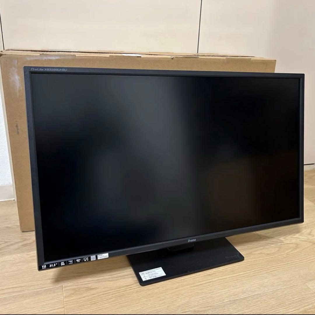 美品　4Ｋ31.5インチ　Iiyama 液晶ディスプレイ XB3288UHSU