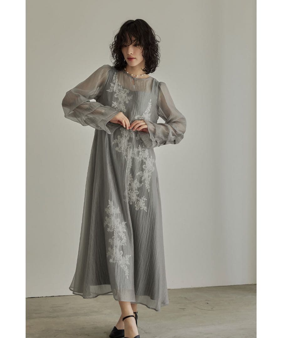 ＊美品＊ le'rure シアーaラインワンピース