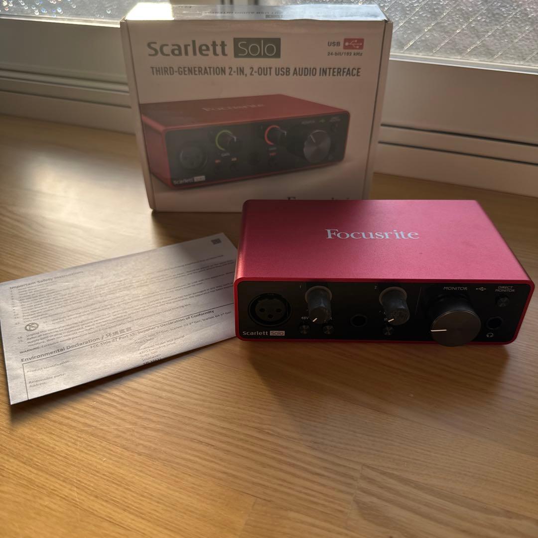 Focusrite フォーカスライト オーディオインターフェース(ほぼ未使用)