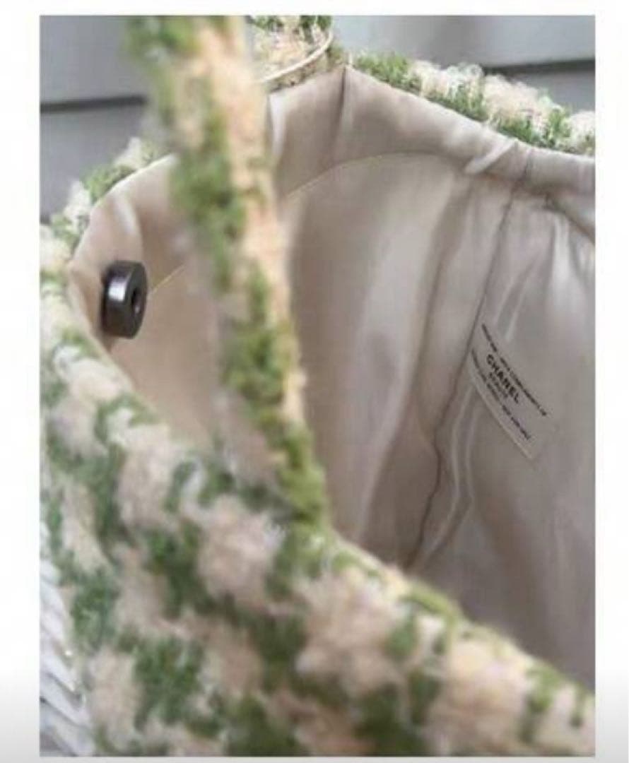 バッグ　フリル　トートバッグ ハンドバッグ　グリーン