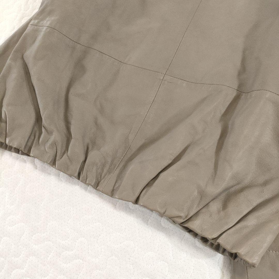 タグ付き✨BEARDSLEY　2021年モデル　ノーカラーラムレザージャケット