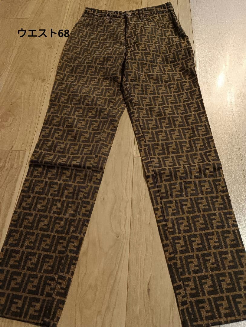 ヴィンテージ　フェンディ　Fendi FFロゴパターン　パンツ　ズッカ柄
