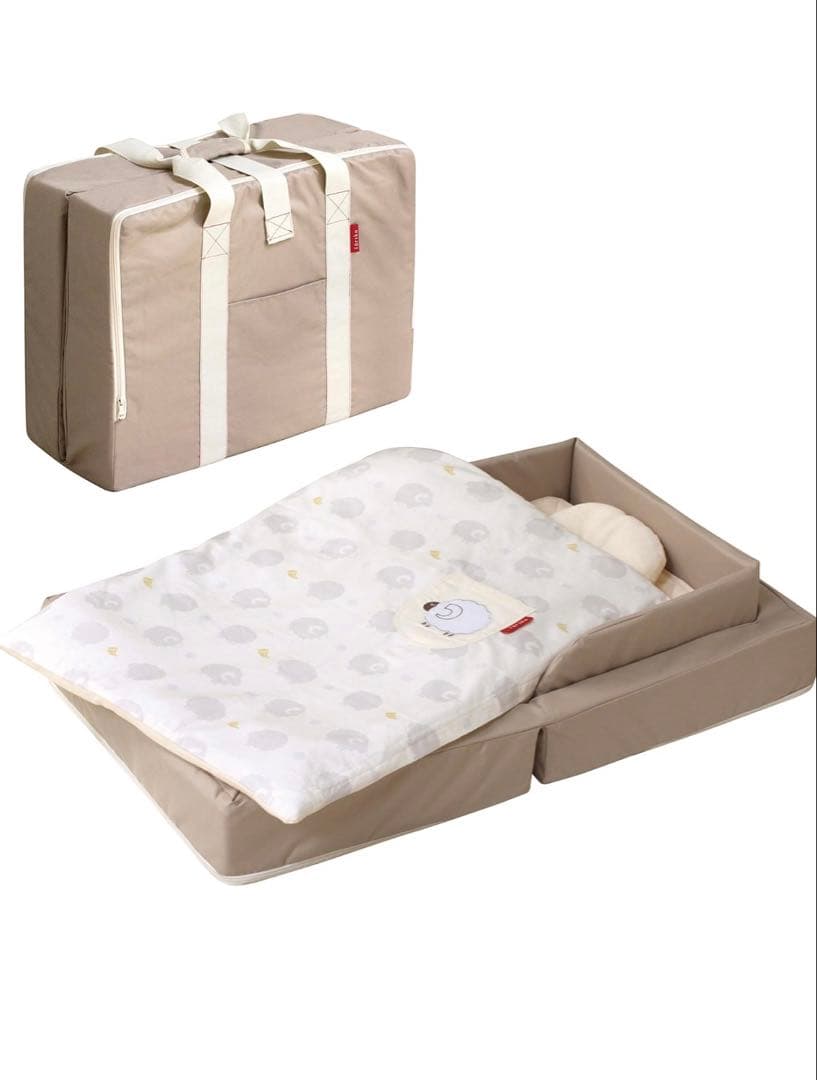 ファルスカ　コンパクトベッドセット　ラージサイ　ベージュ