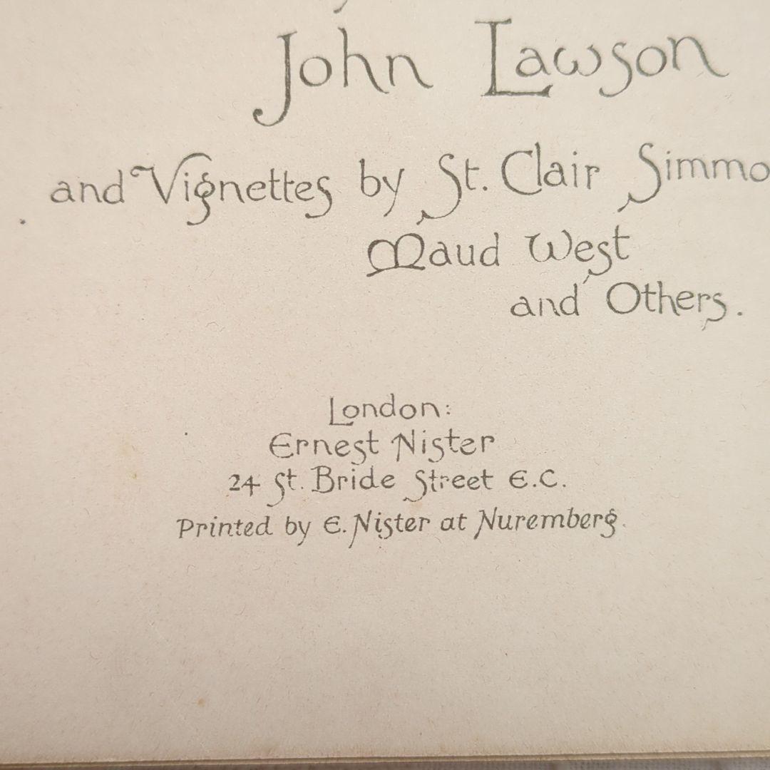 超稀少1890アーネストニスター絵本 初版本 アンティーク ヴィクトリアン 洋書