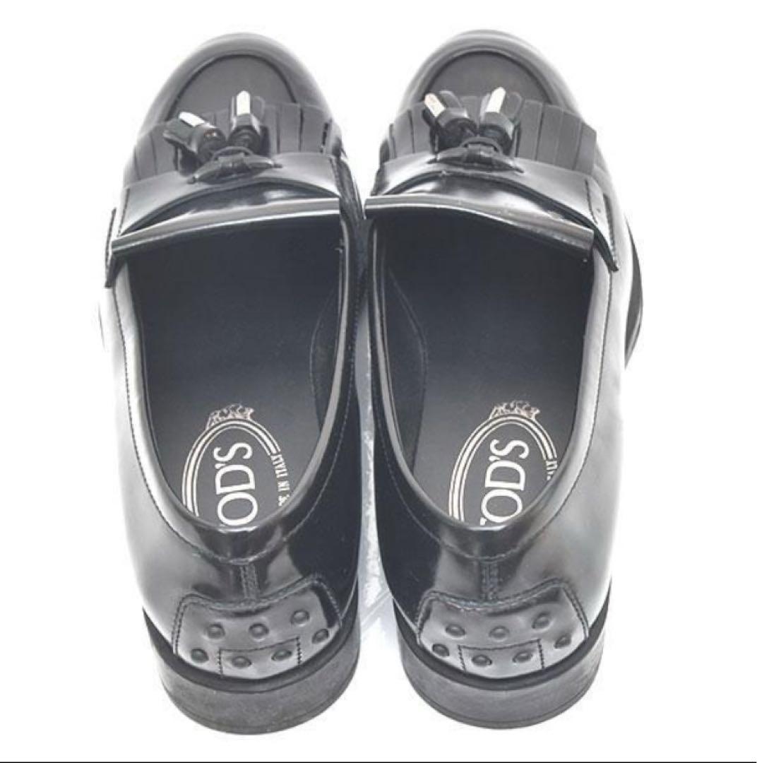 美品　TOD'S ブラックローファー 37 (24cm)