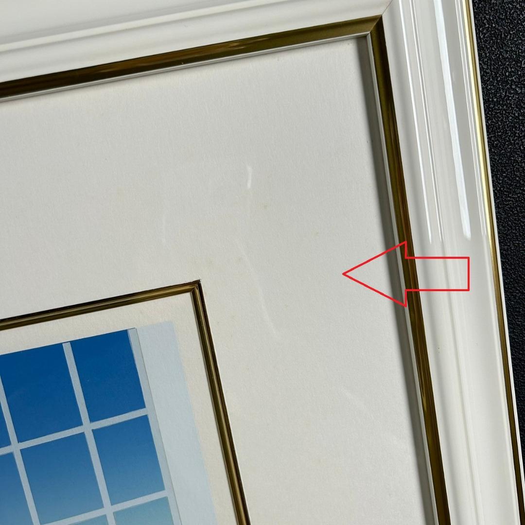 美品 トーマス・マックナイト「ナンタケットルーム」シルクスクリーン 直筆サイン入