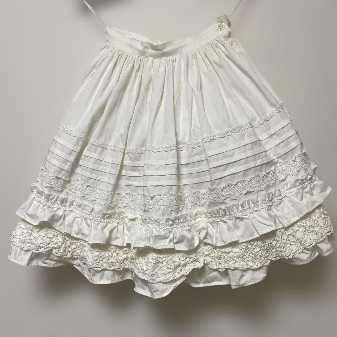 BABY THE STARS SHINE BRIGHTフリル付きホワイトスカート