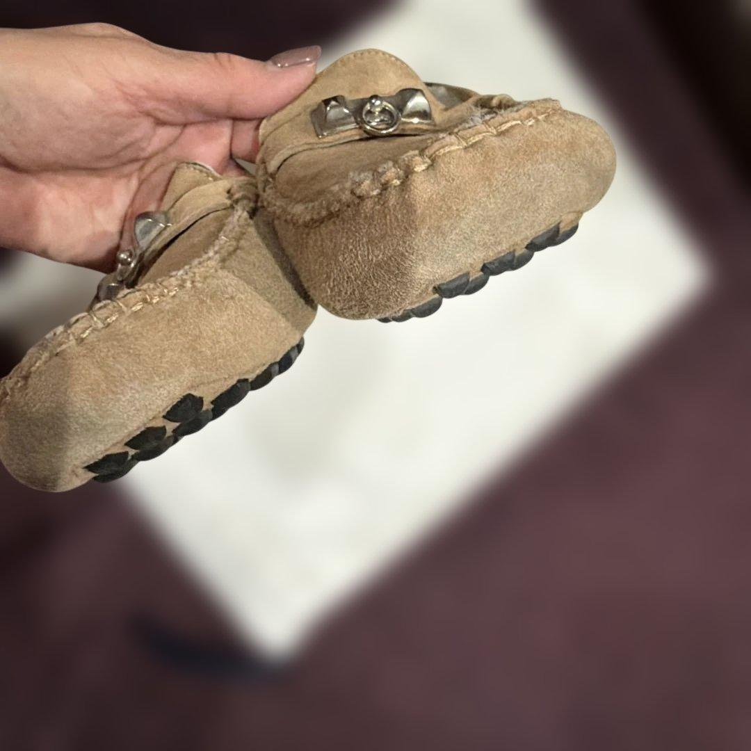 ゆ*り様 HERMES ベージュ スエード モカシン