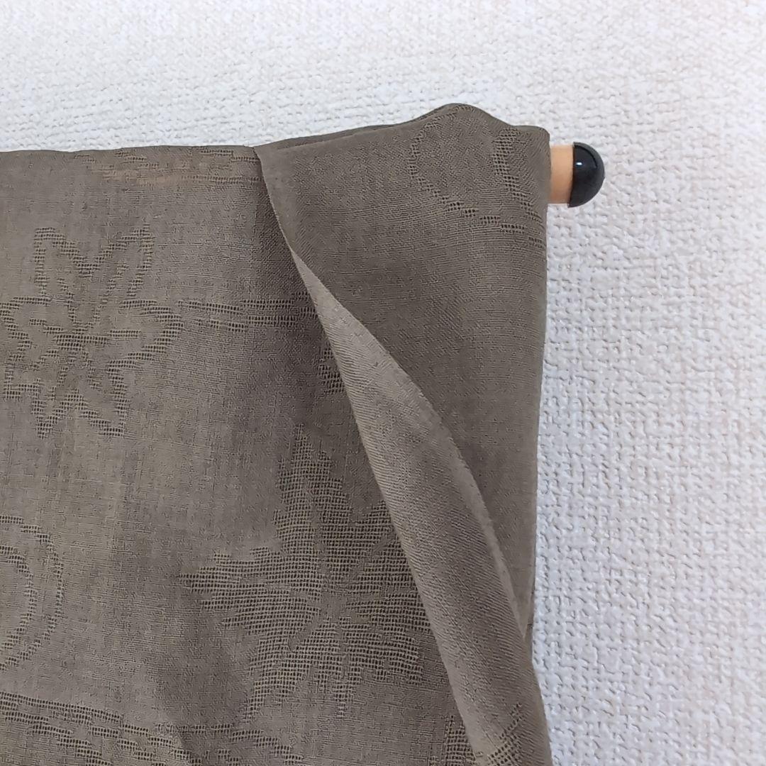 【三花】本麻　洗える長襦袢　カラー襦袢　カーキ　　利休鼠　リサイクル　su