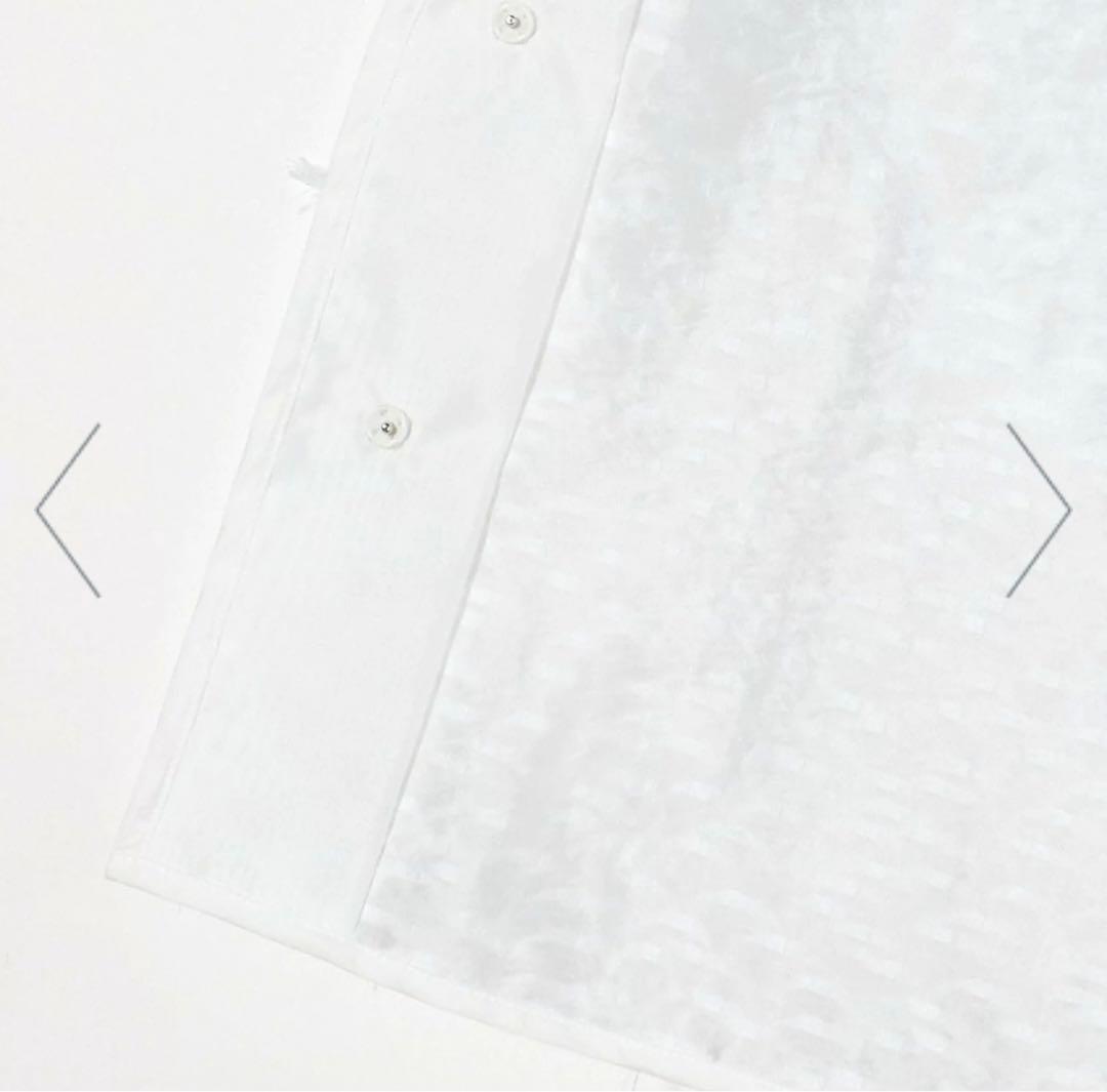 ユナイテッドアローズ　ヘアリーカットジャガードベスト　ホワイト