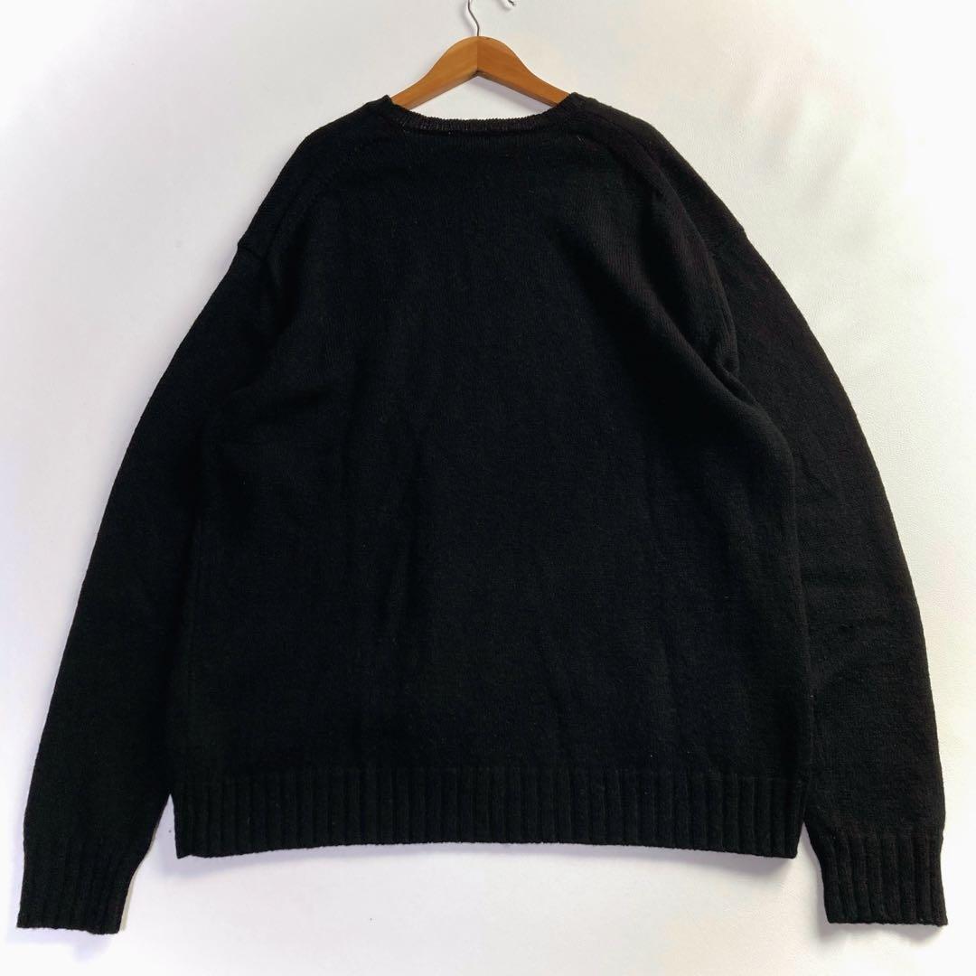 AURALEE オーラリー UNEVEN WOOL CORD KNIT 黒 4