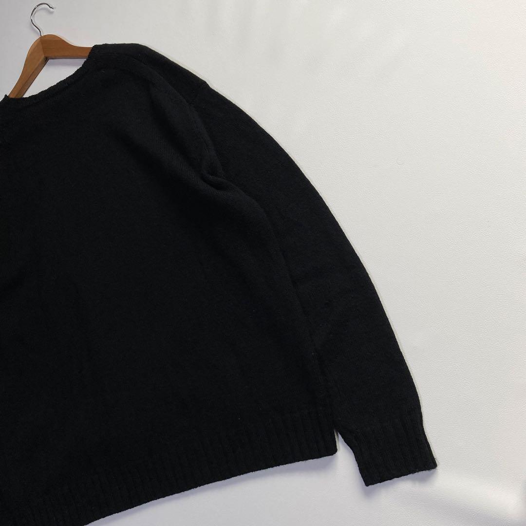 AURALEE オーラリー UNEVEN WOOL CORD KNIT 黒 4