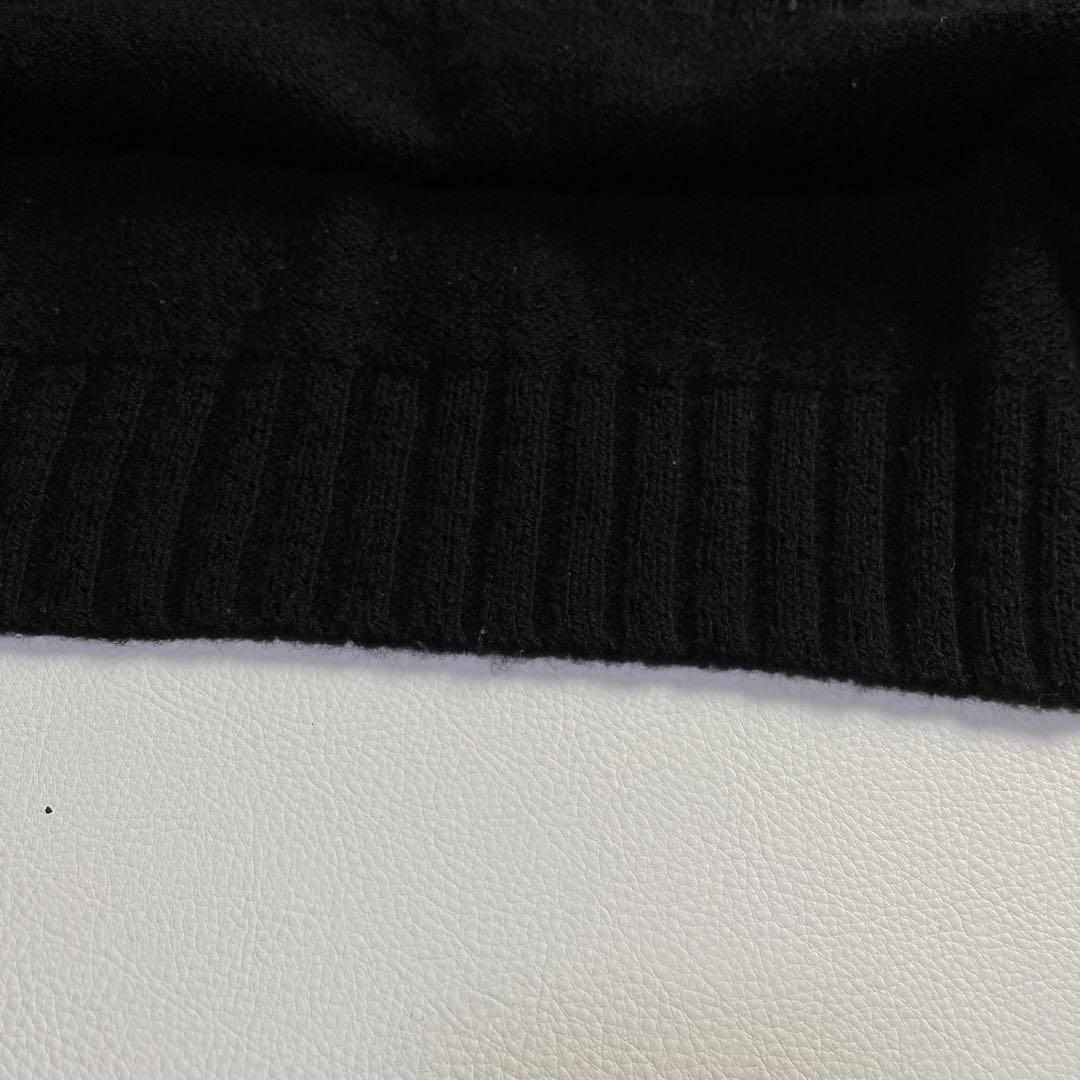 AURALEE オーラリー UNEVEN WOOL CORD KNIT 黒 4