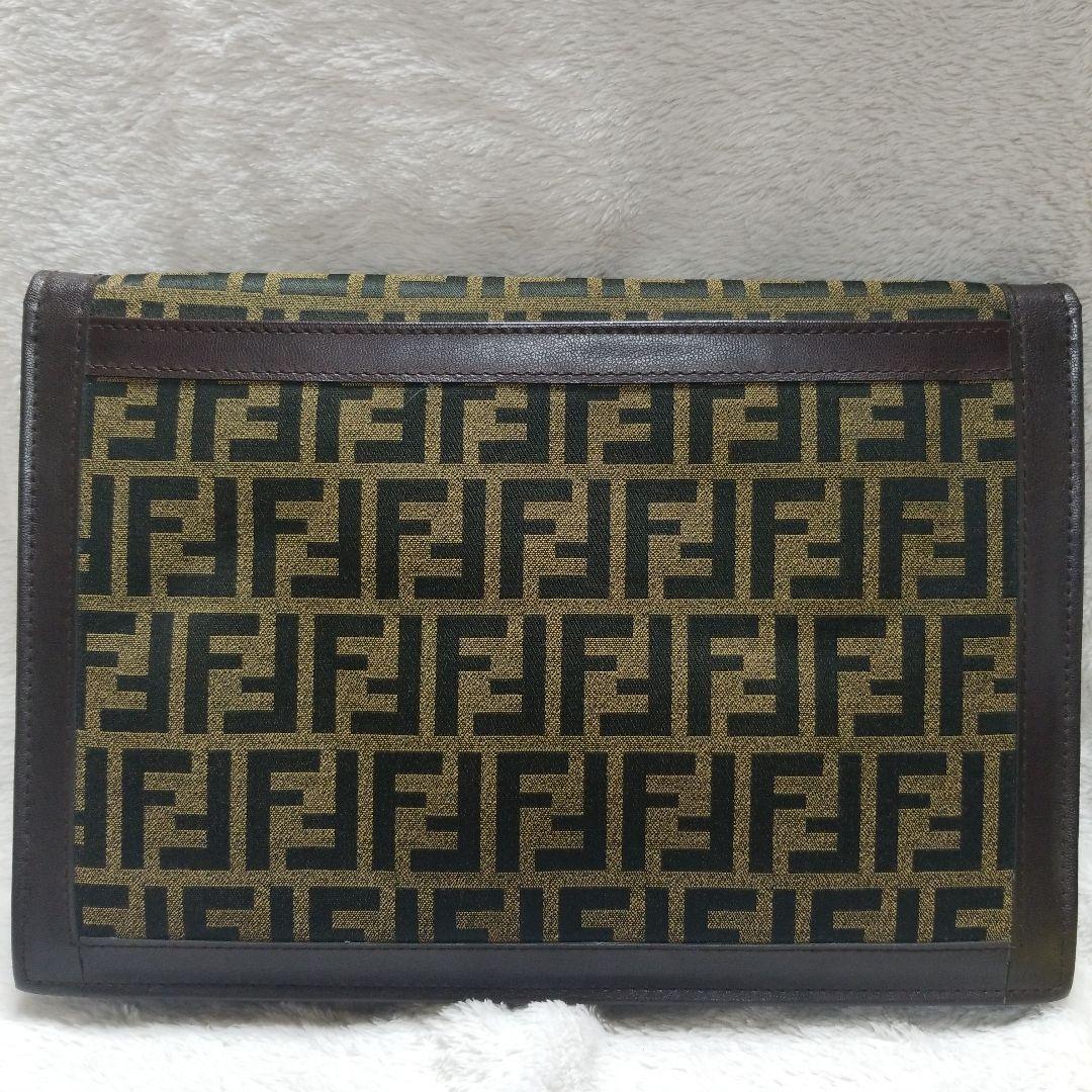 ビンテージ Fendi FFロゴクラッチバッグ レトロ