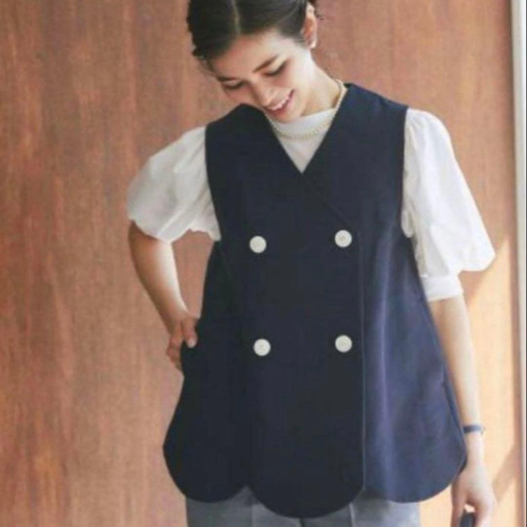 seven ten セブンテン スカラップベスト ネイビー Mサイズ