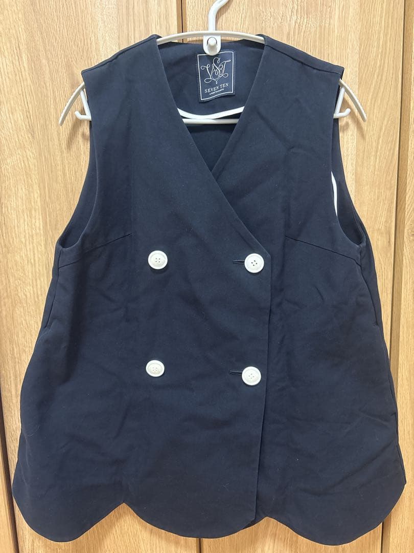 seven ten セブンテン スカラップベスト ネイビー Mサイズ