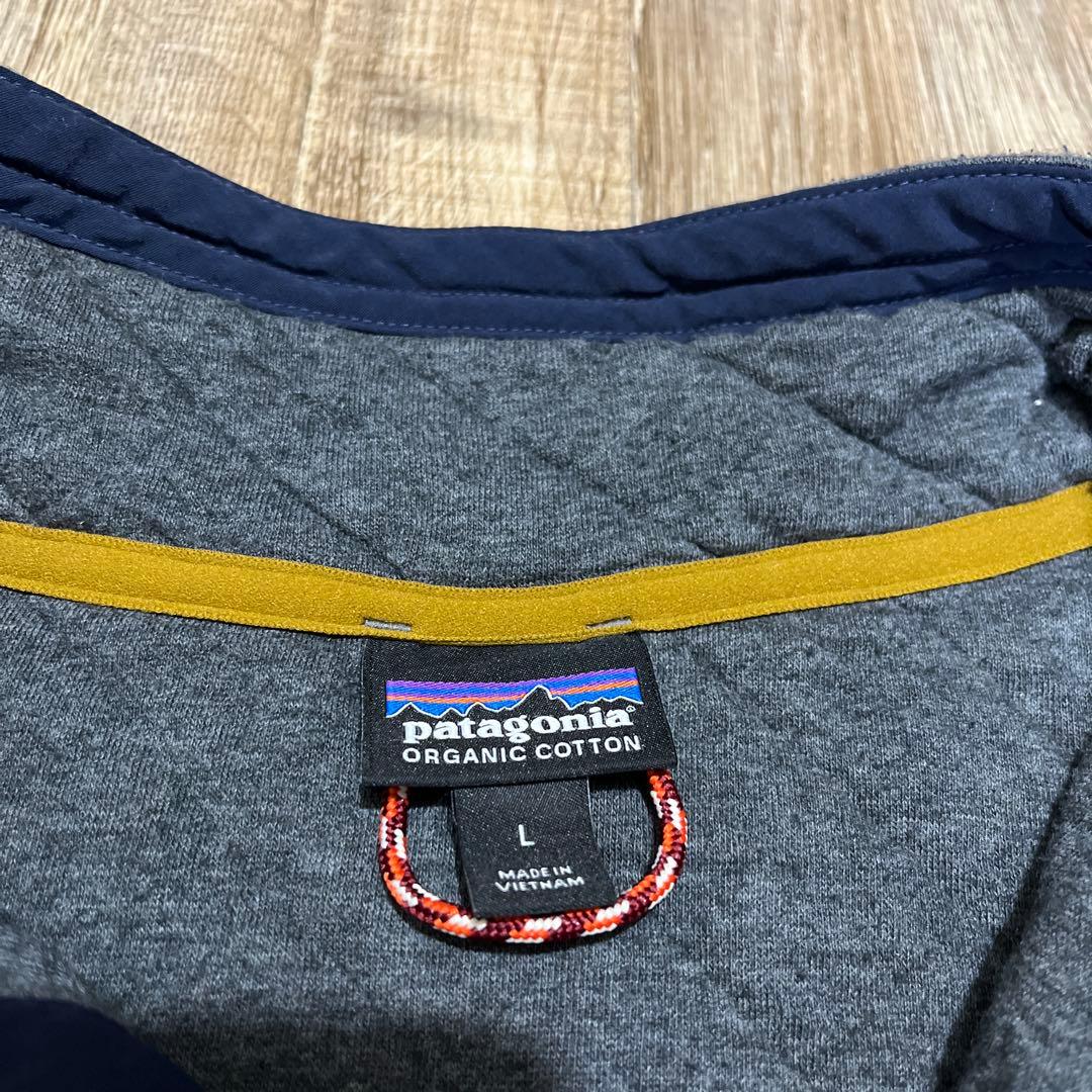 パタゴニア コットン キルト スナップT グレー Lサイズ