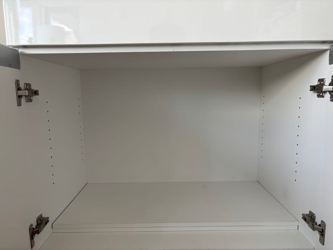 （美品)ニトリ キッチンカウンター W120 レジューム レンジボード ホワイト