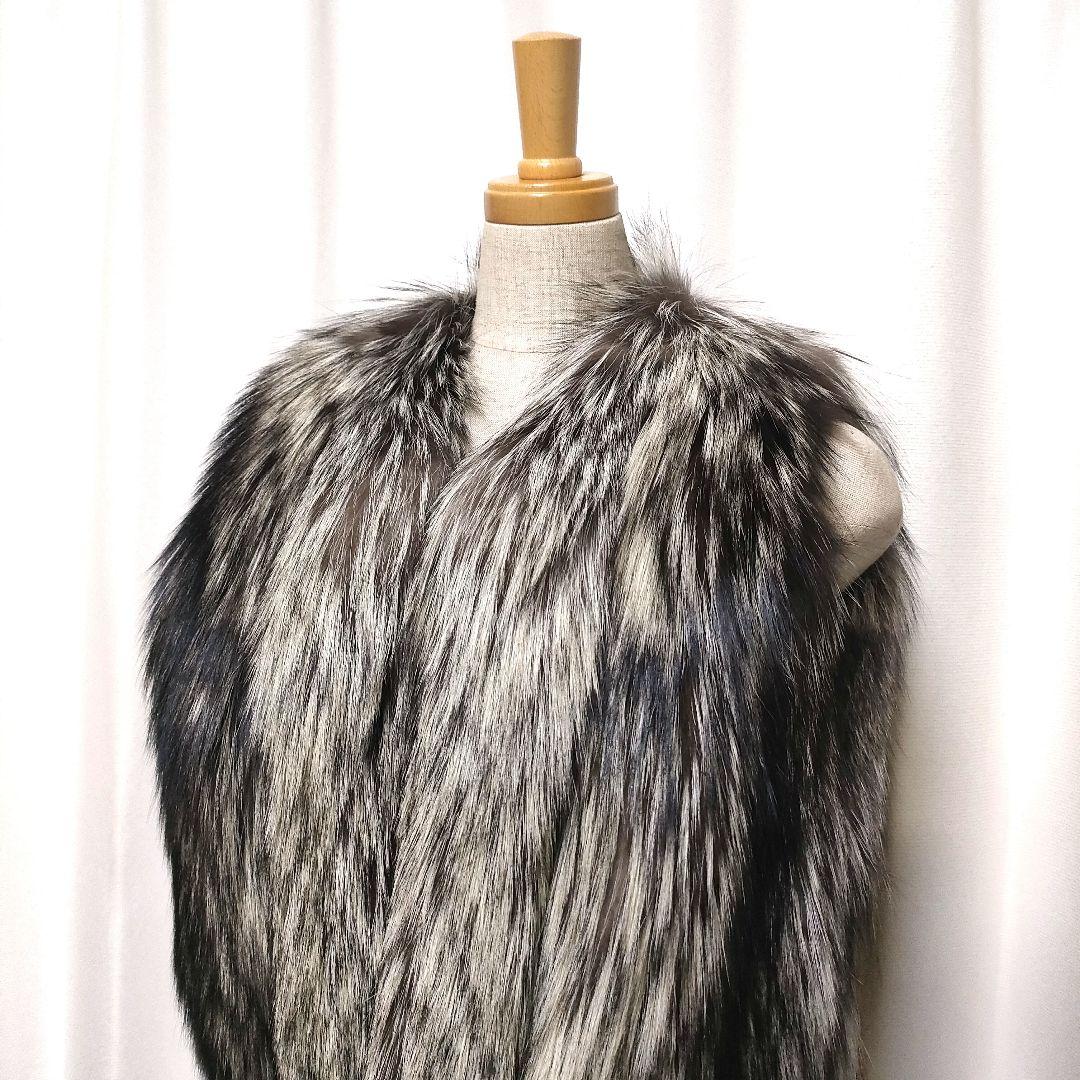 【未使用品】希少 サガミンク 毛皮 ファーベスト