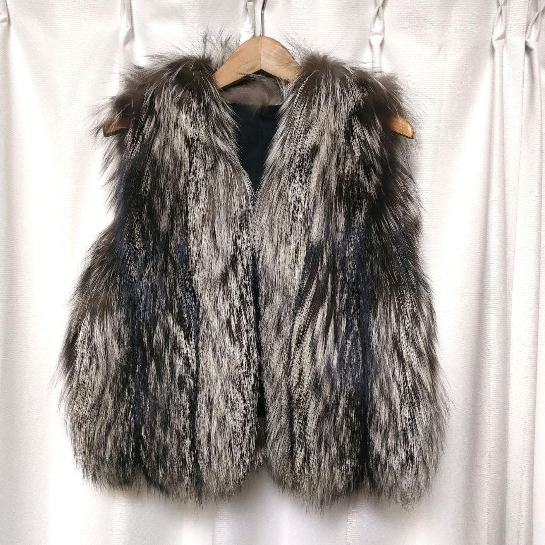 【未使用品】希少 サガミンク 毛皮 ファーベスト