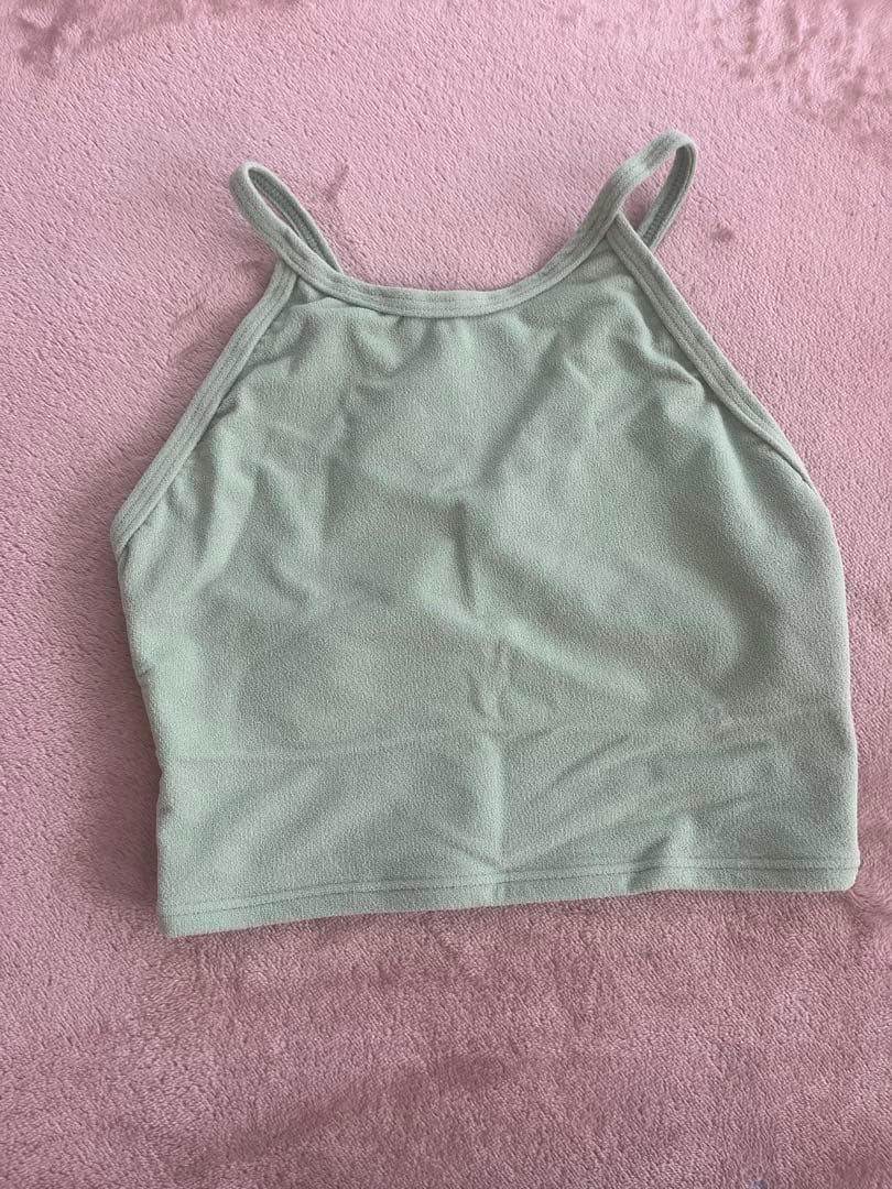 whiteさま専用　eit swimミントグリーン 水着トップ Mとボトムス