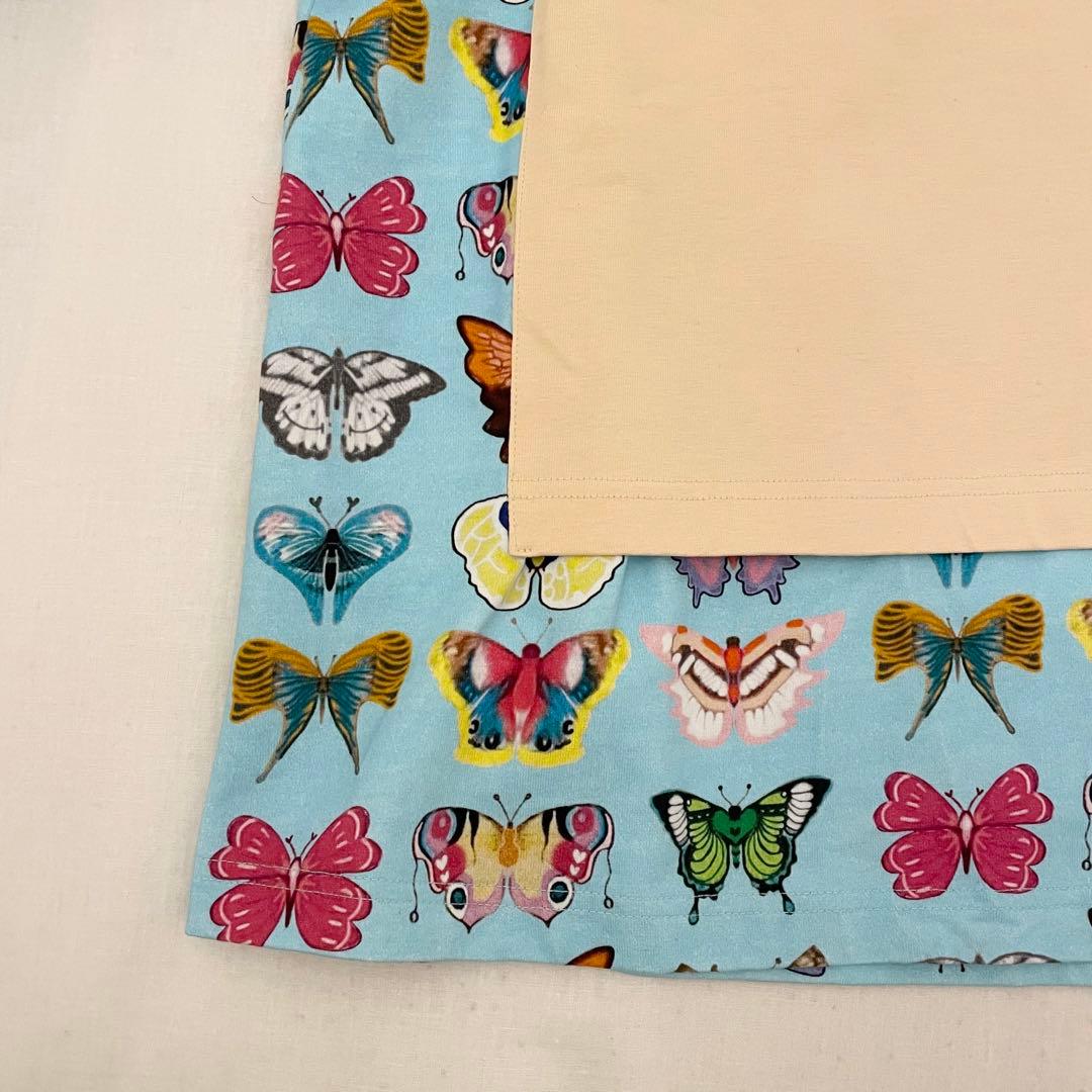 【新品未使用タグ付き】Re.仲里依紗　蝶々柄ロングTシャツ