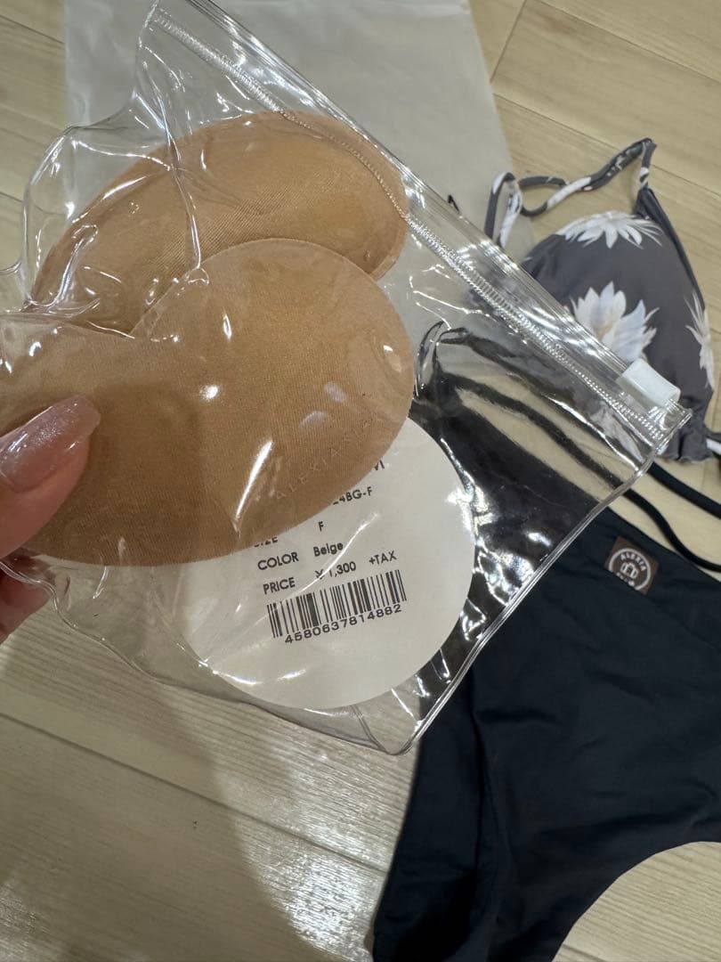 ALEXIA STAM セパレート水着 L グレー/ブラック