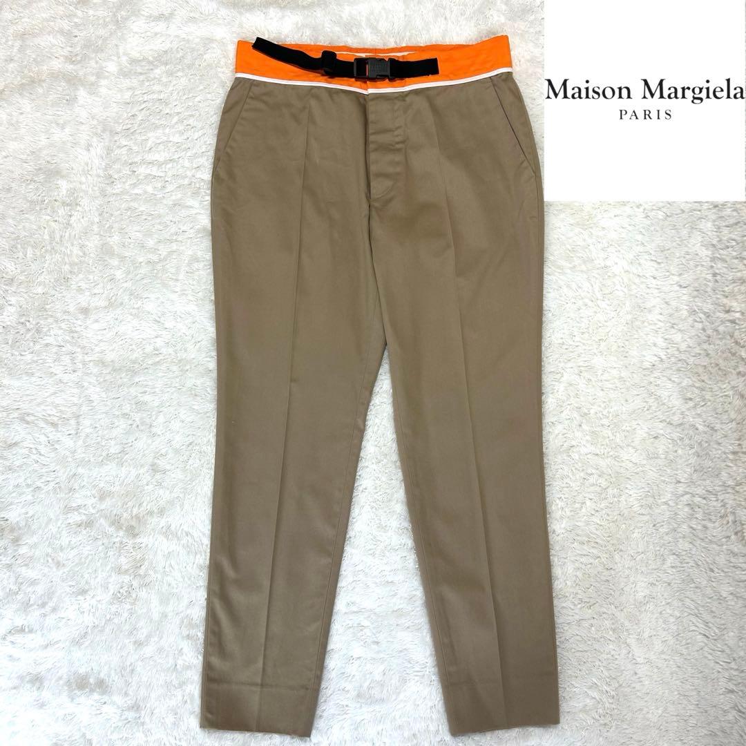 Maison margiela マルジェラ チノパン 切替 センタープレス