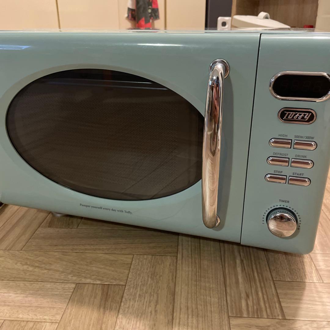 Toffy 電子レンジ K-DR1 水色 20L