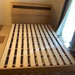 【福岡市限定】ダブルベッドフレーム ニトリ ベッドフレーム