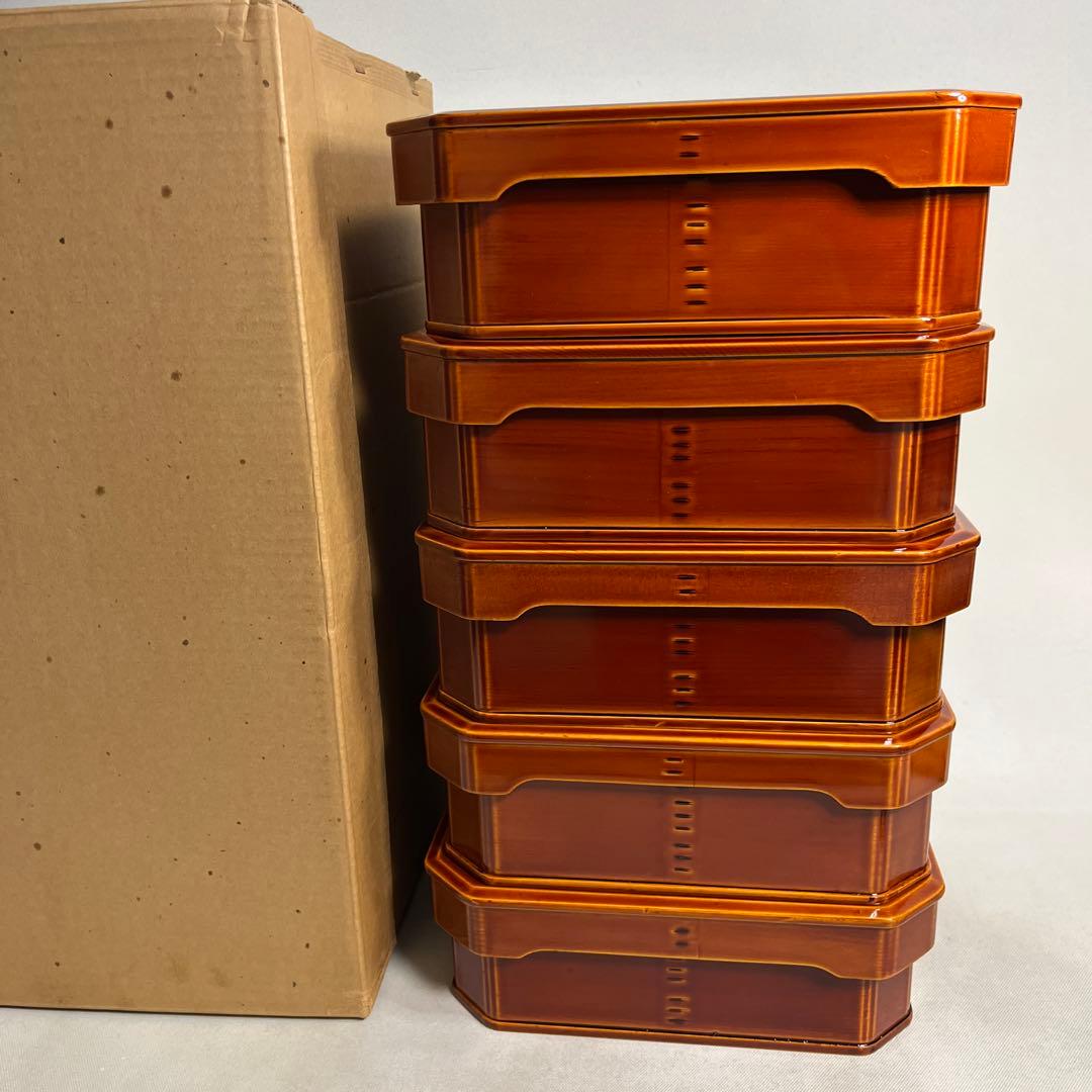 飛騨春慶　大徳寺弁当　縁高重　五客