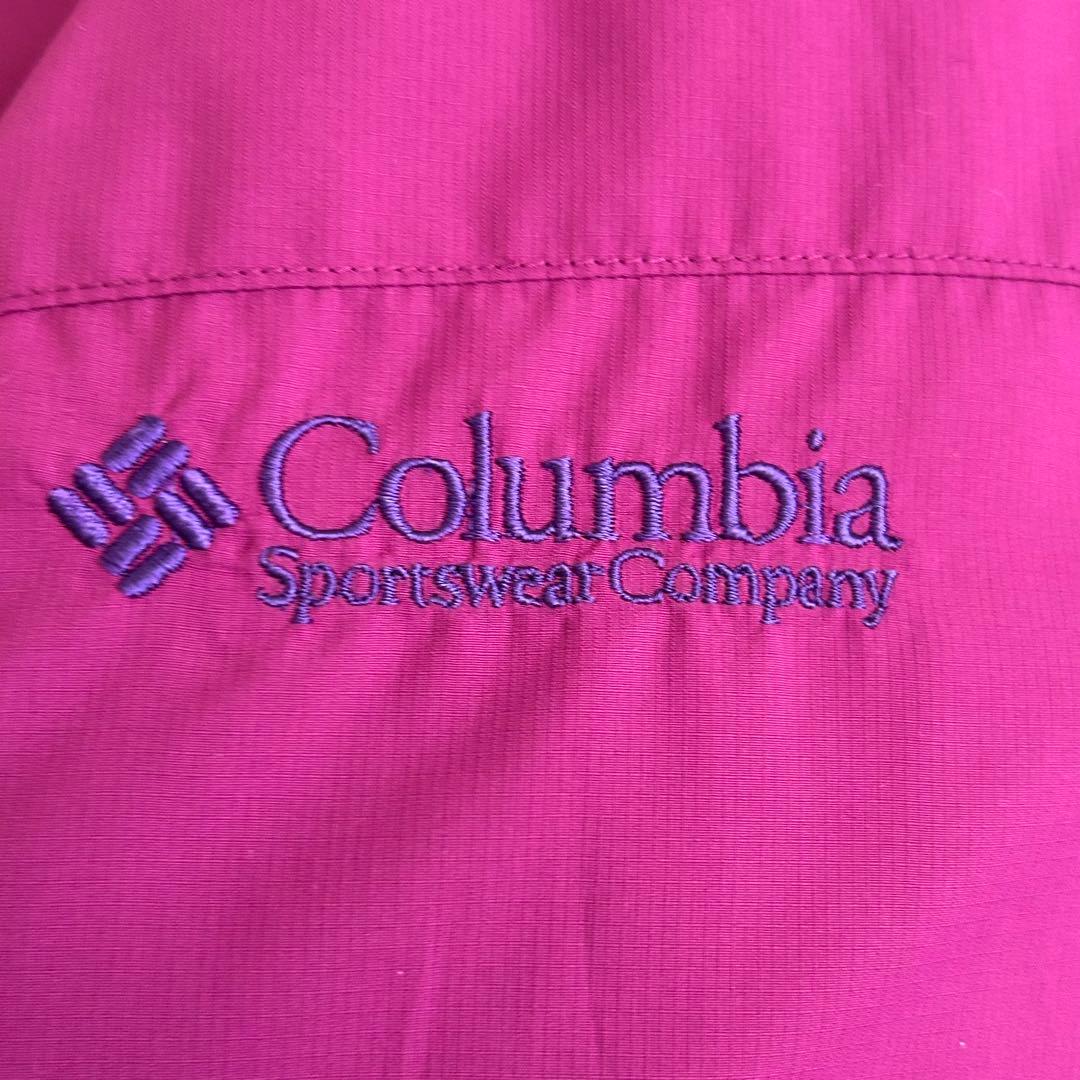Columbia hooded puffer jacket リバーシブル　00s