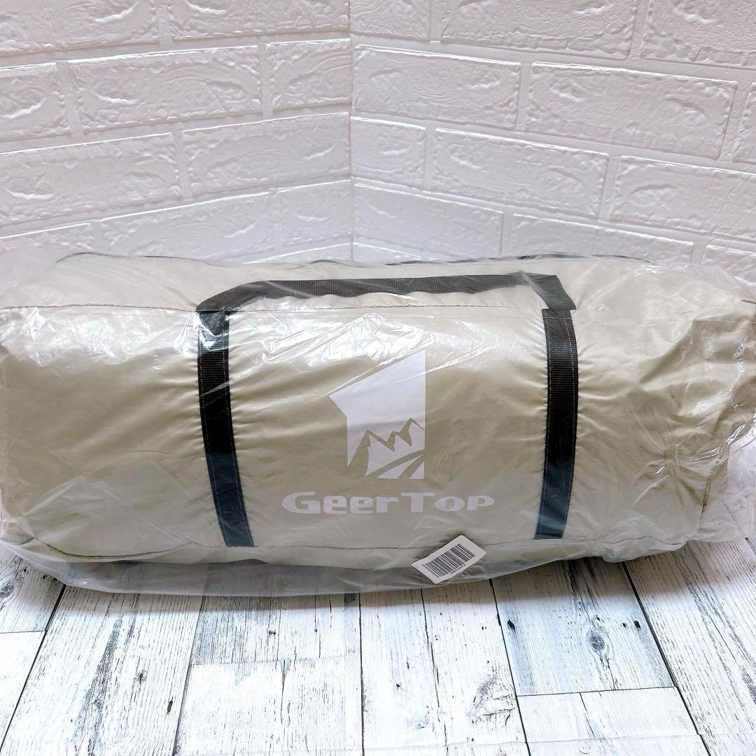 GEERTOP テント⭐️4-6人用 大型 グリーン 防災 アウトドア ギアトップ