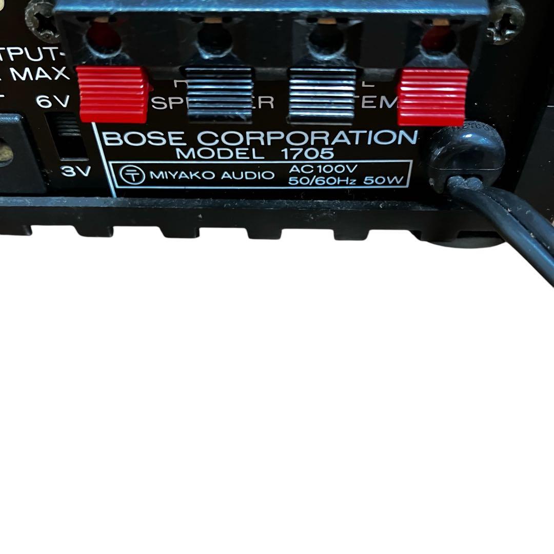 【中古】BOSE ボーズ 1705 コンパクトステレオパワーアンプ オーディオ